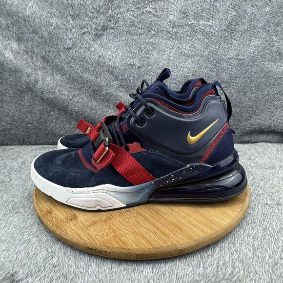 Nike Air Force 270 Shoes Mens Size 10 Blue Red Gold Strap Basketball AH6772-400 - Picture 3 of 9